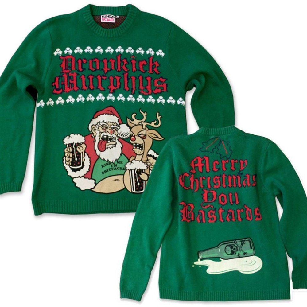 Dropkick Murphys Santa Knit Ugly Christmas Sweater